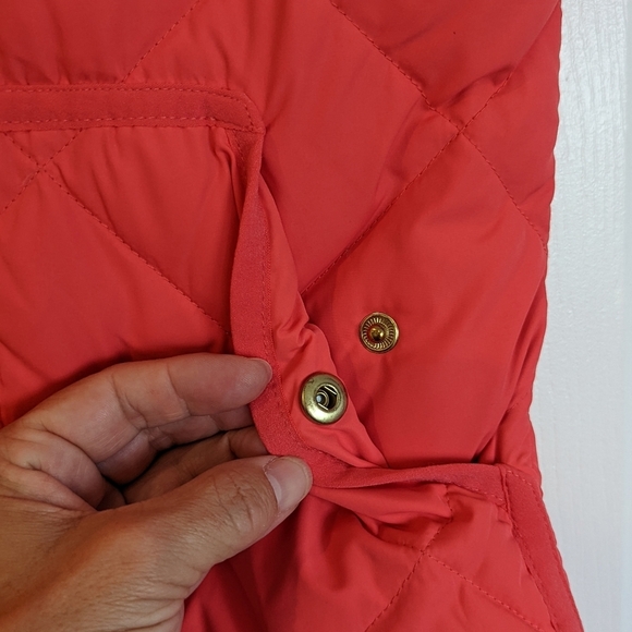 J Crew women's XXS Down Quilted Puffer Jacket Coral / Salmon - Picture 9 of 9